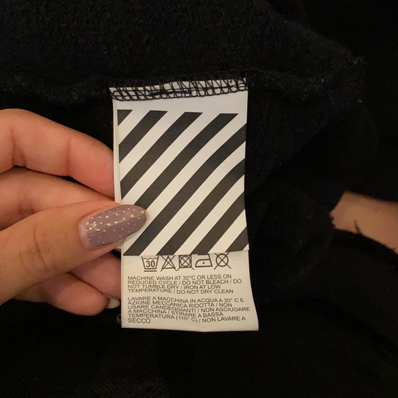 ✨HP✨ OFF-WHITE Industrial Black Zip Hoodie FW2020 - Picture 11 of 13